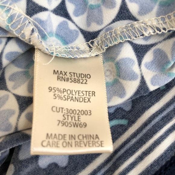 Max Studio Midi Sleeveless Dress V-Neck Sz Large - Picture 9 of 9